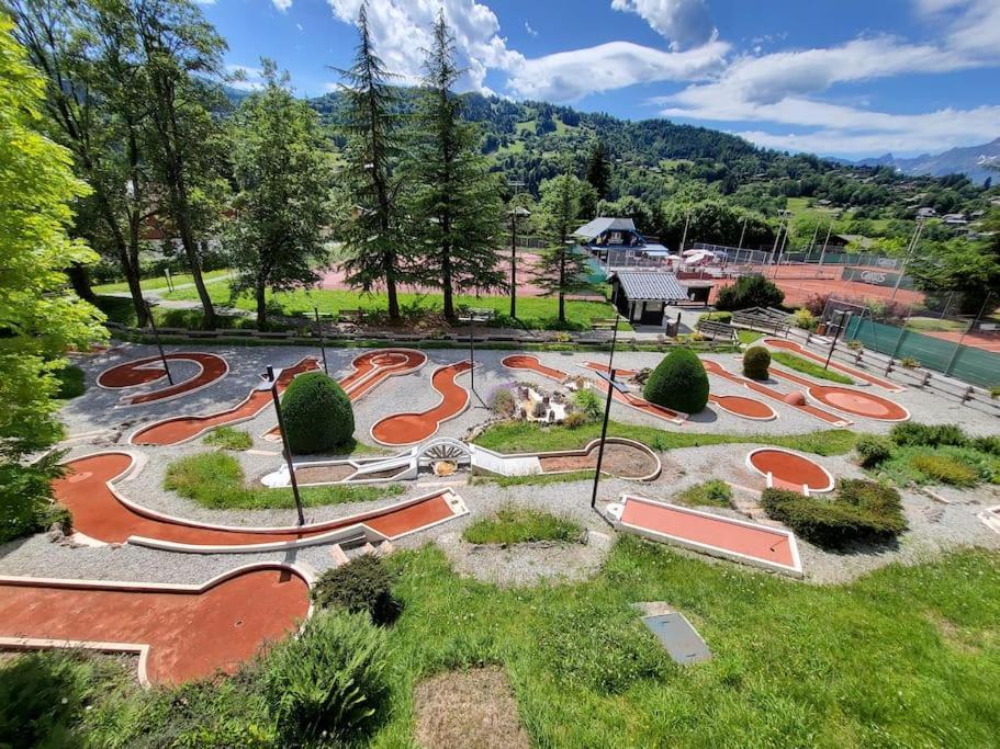 Appartement Dans Chalet Avec Piscine Couverte Saint-Gervais-les-Bains Eksteriør bilde