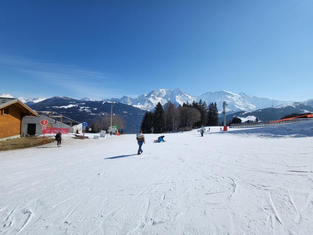 Appartement Dans Chalet Avec Piscine Couverte Saint-Gervais-les-Bains Eksteriør bilde